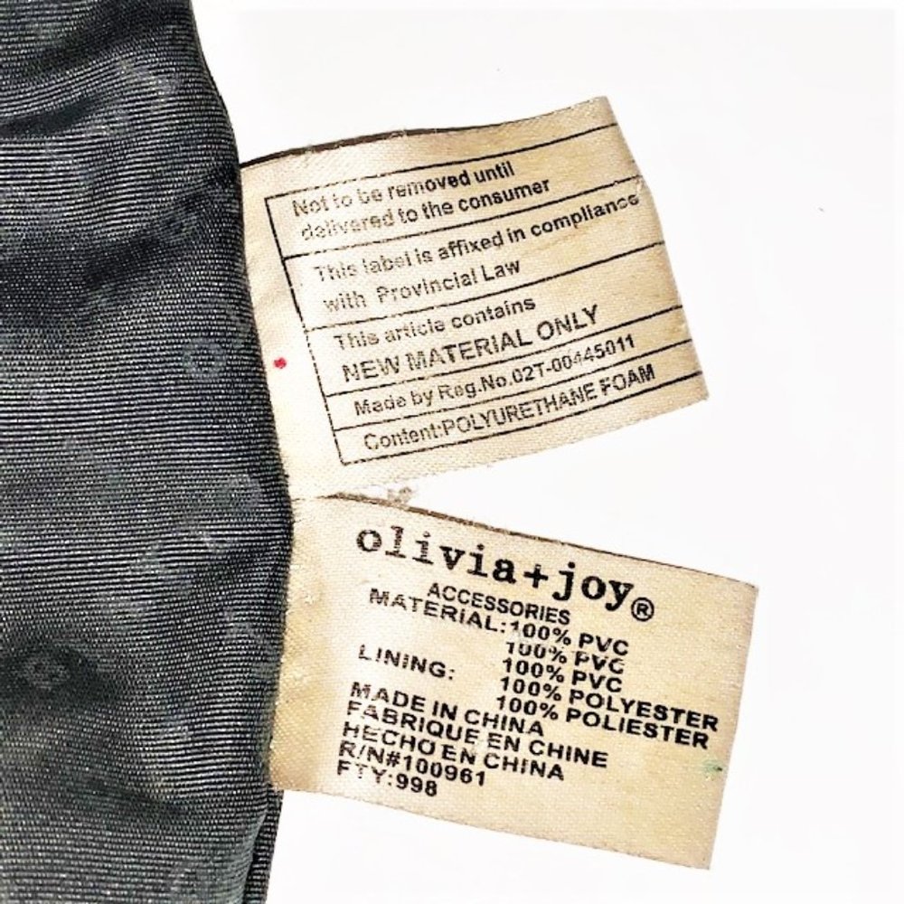 OLIVIA + JOY Black & Tan Large Tote Bag - GUC - Picture 8 of 8